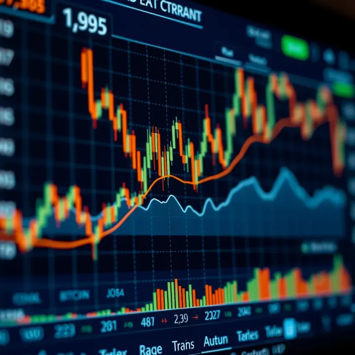 Chart depicting expert analysis and forecasts on bitcoin's short-term price trends
