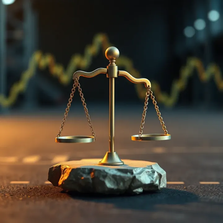 Conceptual illustration of risk management and disciplined trading mindset
