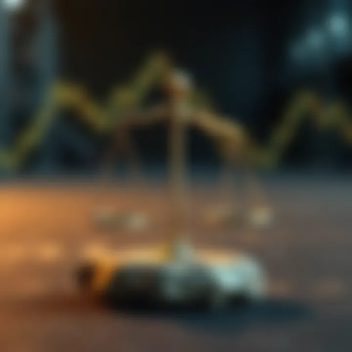 Conceptual illustration of risk management and disciplined trading mindset