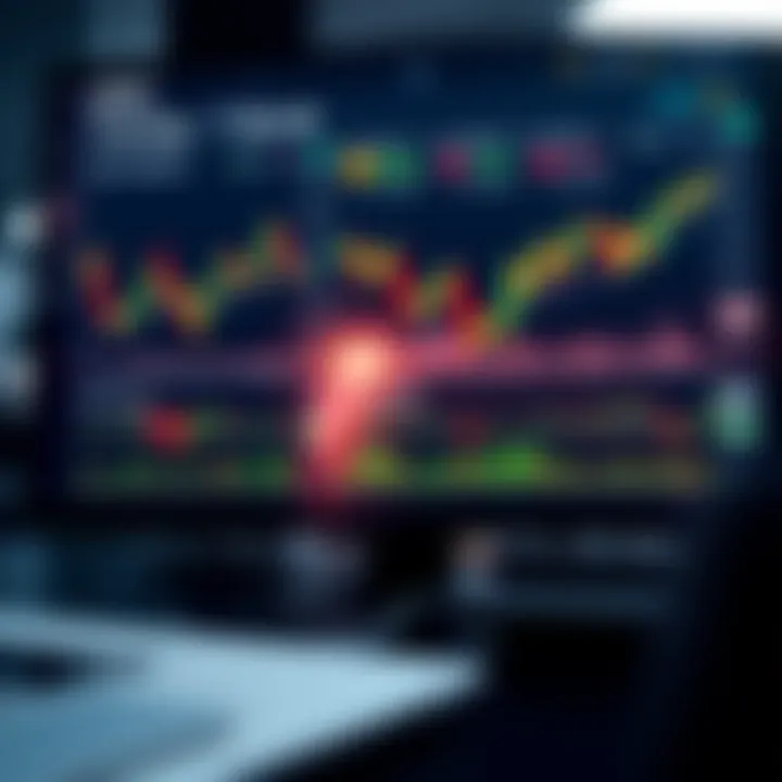 Dashboard of an option trading platform showing market trends and analytics