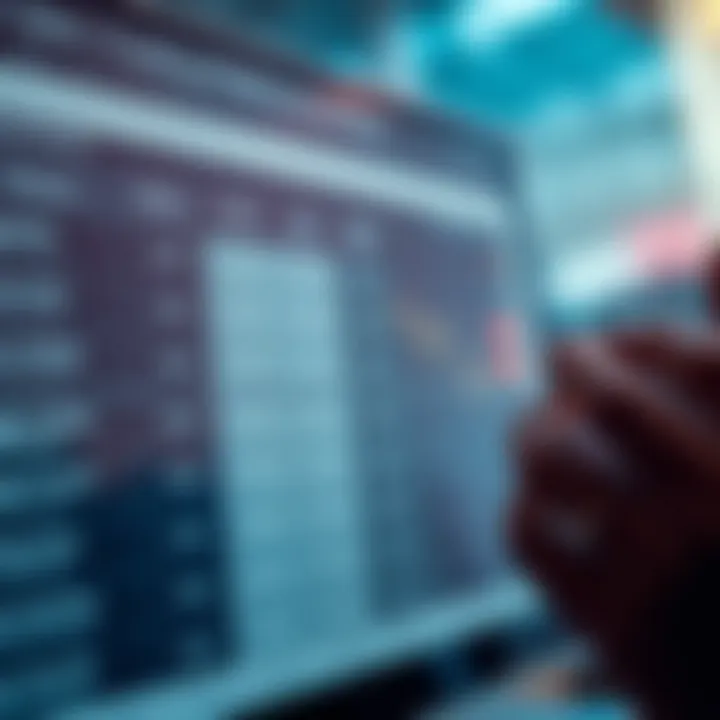 Comparison chart showing different features and fee structures of trading platforms