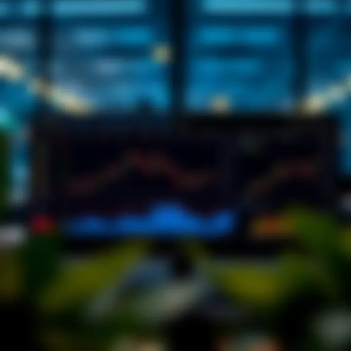 Dashboard of an options trading platform displaying market trends and trading tools