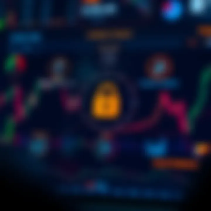 Graphical representation of trading tools and security measures tailored for South African traders