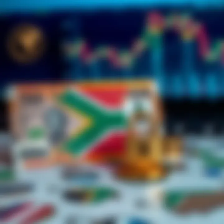 Illustration of South African currency alongside secure payment icons emphasizing safe transaction methods on trade platforms