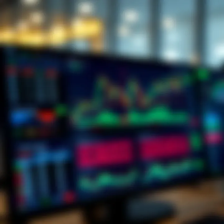 User interface of Pocket Option trading platform showing various chart types and trading indicators