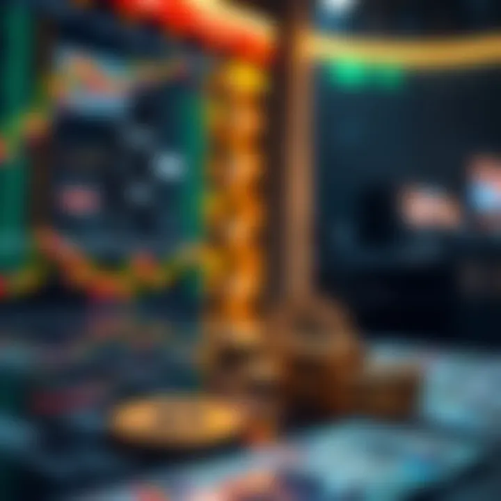 Illustration of global currency exchange impacting South African economy