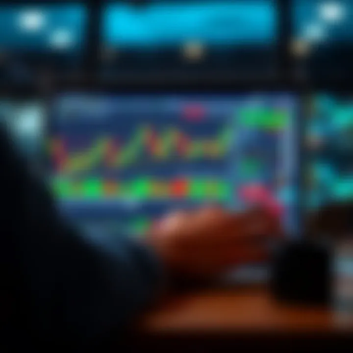 User engaging with FBK Markets trading platform on a laptop