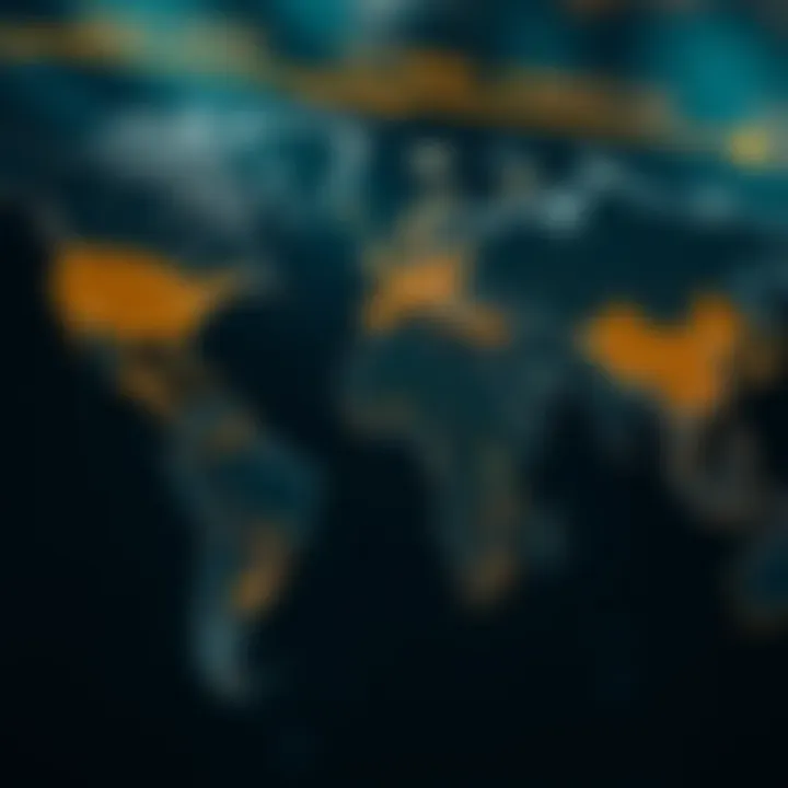 Global political map highlighting regions impacting gold market dynamics and investment strategies
