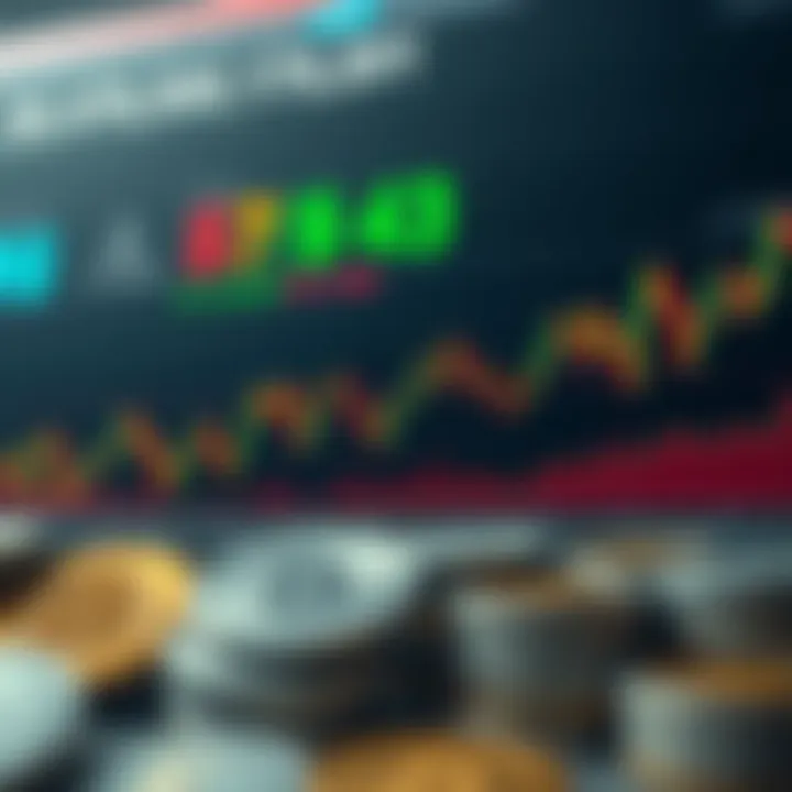 Graph displaying Litecoin price fluctuations and market trends over time