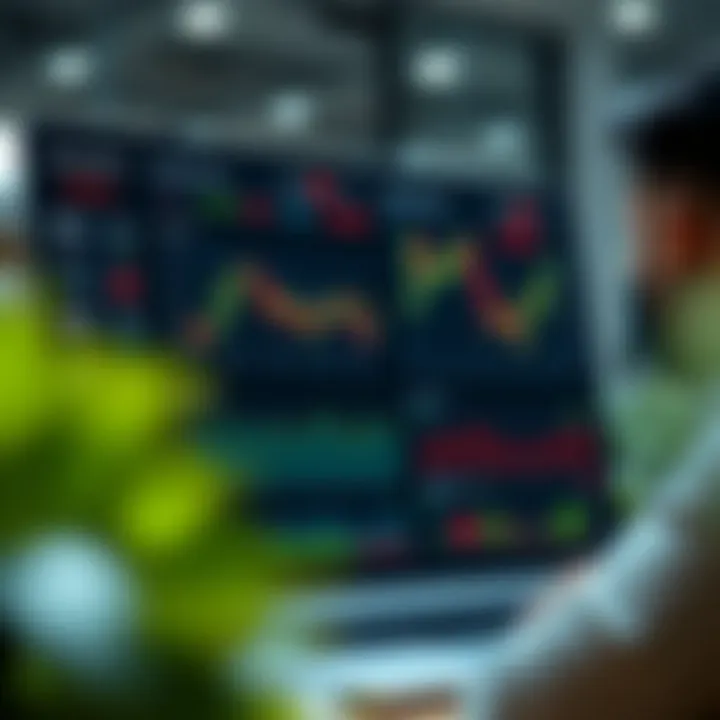 User interface displaying the Quotex demo account dashboard with trading charts and options