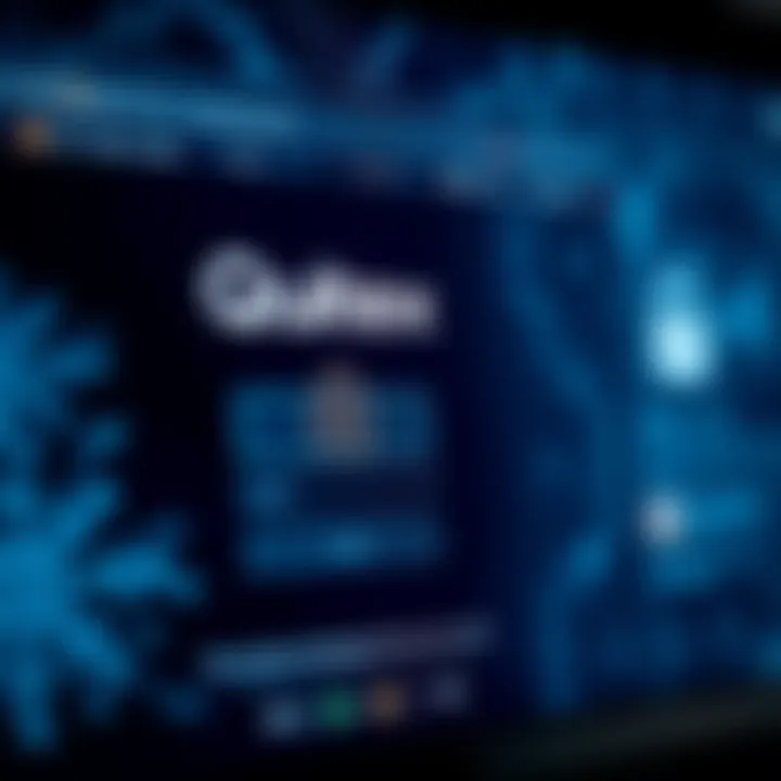 Secure login screen with encryption symbols emphasizing Quotex platform's security features