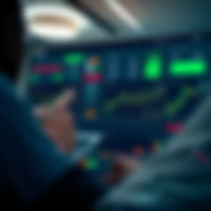 Dashboard view of Quotex trading platform showing various financial charts and trading tools