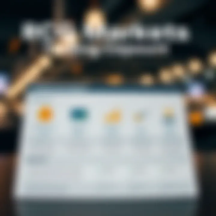 Illustration of different trading account types available at RCG Markets with icons representing features