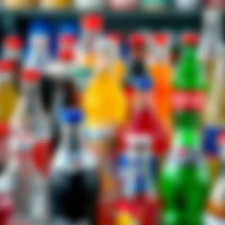 Colorful assortment of soft drink bottles representing diverse market strategies
