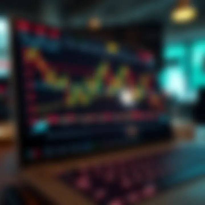 Overview of Financial Market Trends on Deriv Synthetic Trading Platform Graph showing financial market trends on a digital trading platform interface