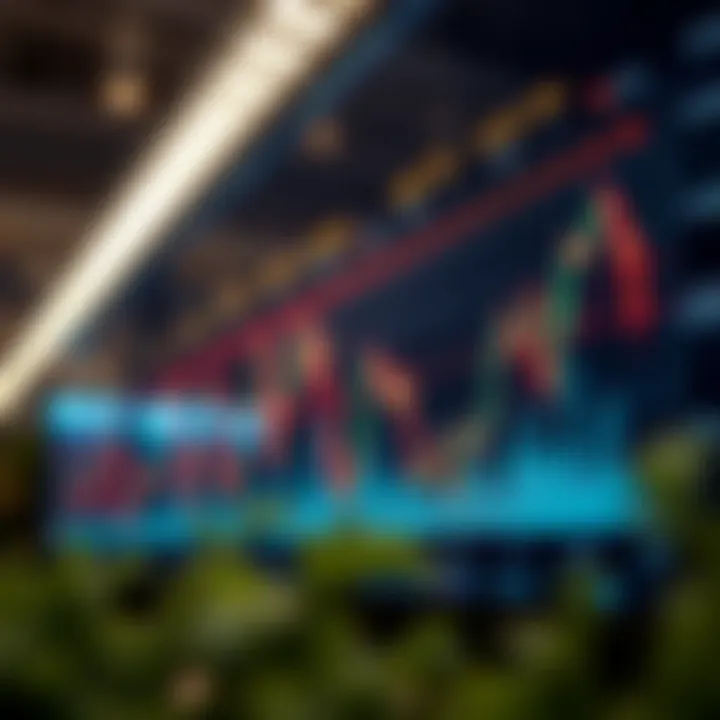 Graph depicting major forex pairs active during the New York trading session with highlighted volatility