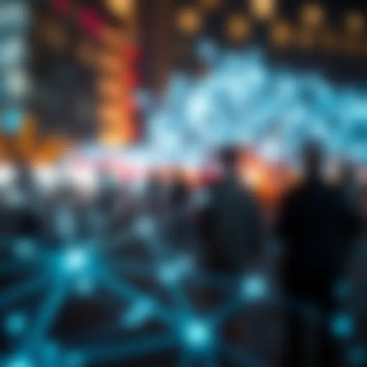 Abstract digital network illustrating the interconnected features of QX technology