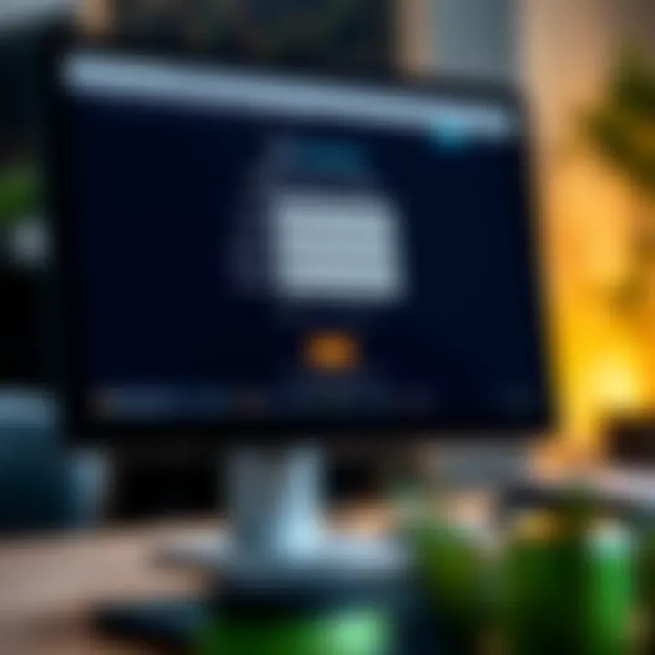 Computer screen displaying the RCG Markets registration form with fields for personal information