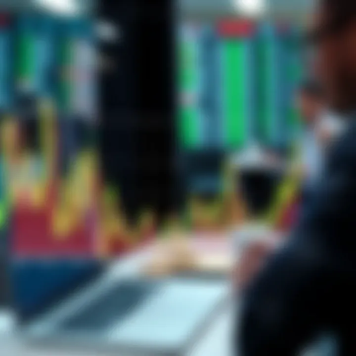 Graph showing trading activity and market fluctuations for retail investors in South Africa