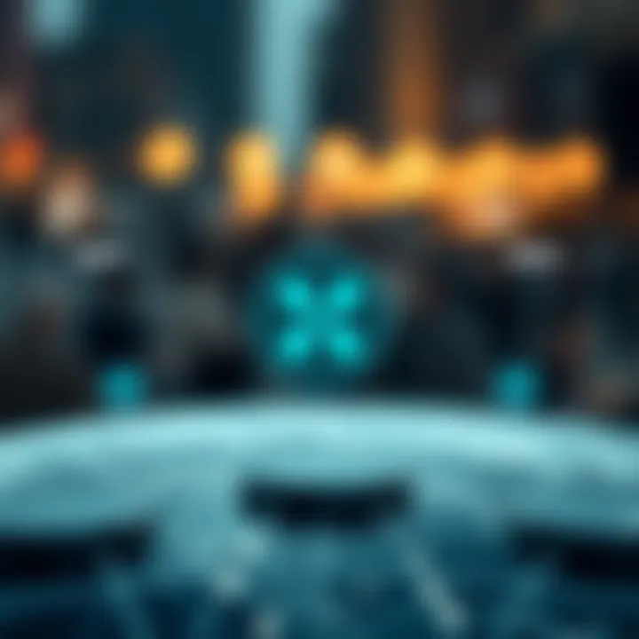 Diagram illustrating Ripple's blockchain network facilitating efficient cross-border transactions