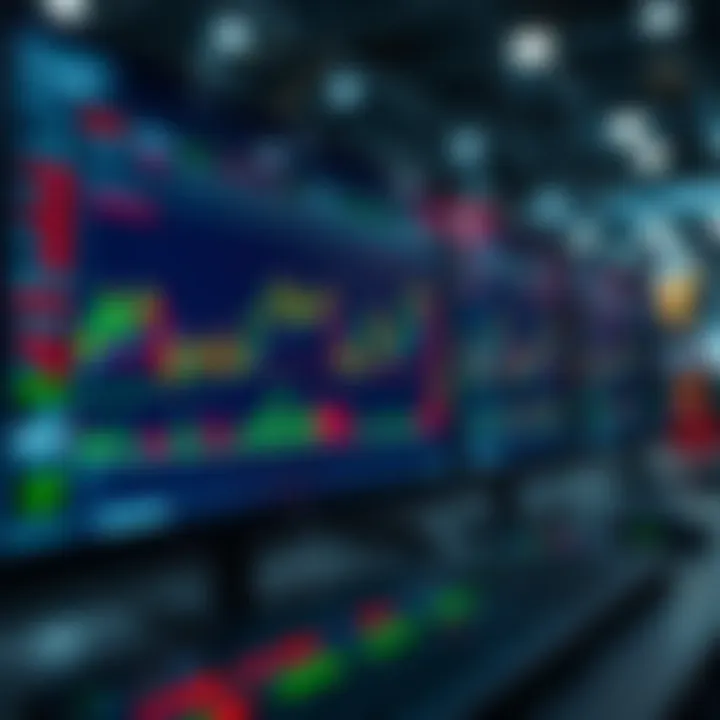 Automated forex trading software interface displaying currency pair charts and algorithm settings