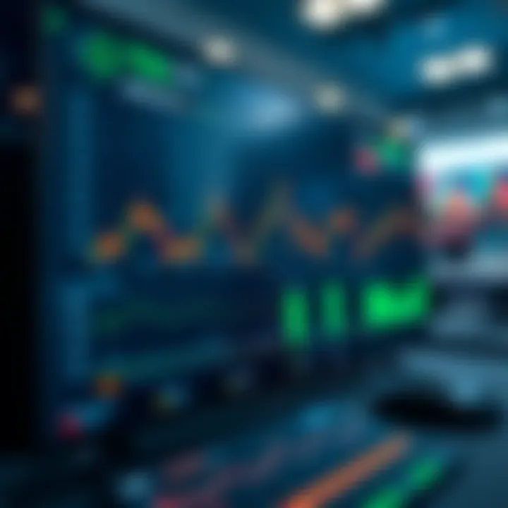 SmartTrader Interactive Dashboard with Market Trends Interactive dashboard displaying market trends and trading options on a digital platform