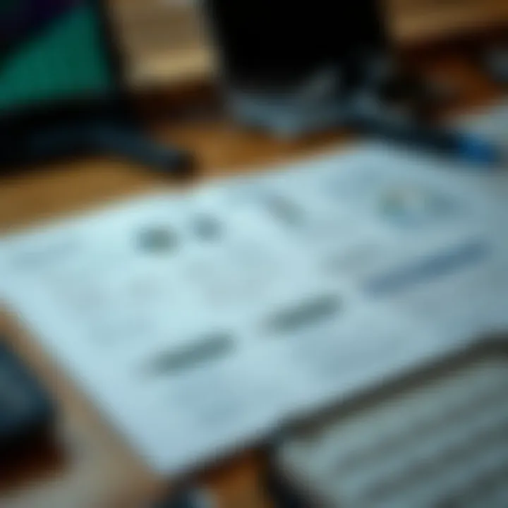 Open technical document displaying diagrams and notes related to fiber optic cable strategies on a desk