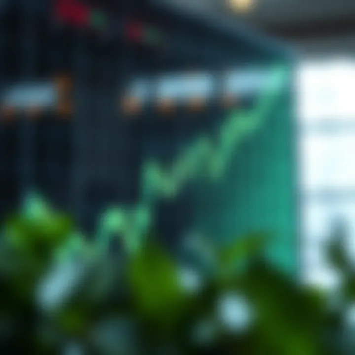 Graph showing upward trend in forex trading profits