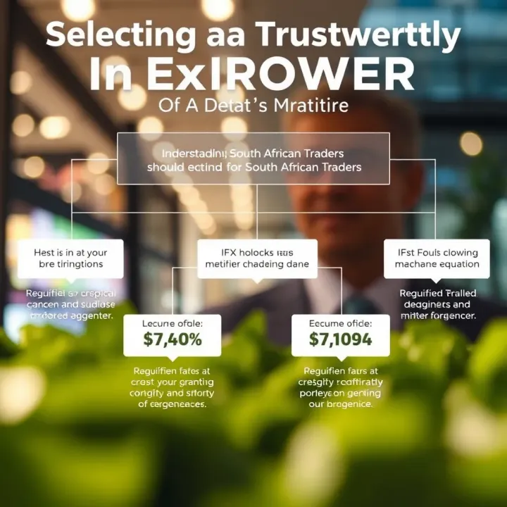 Graphic showing key factors South African traders should consider when selecting an IFX broker