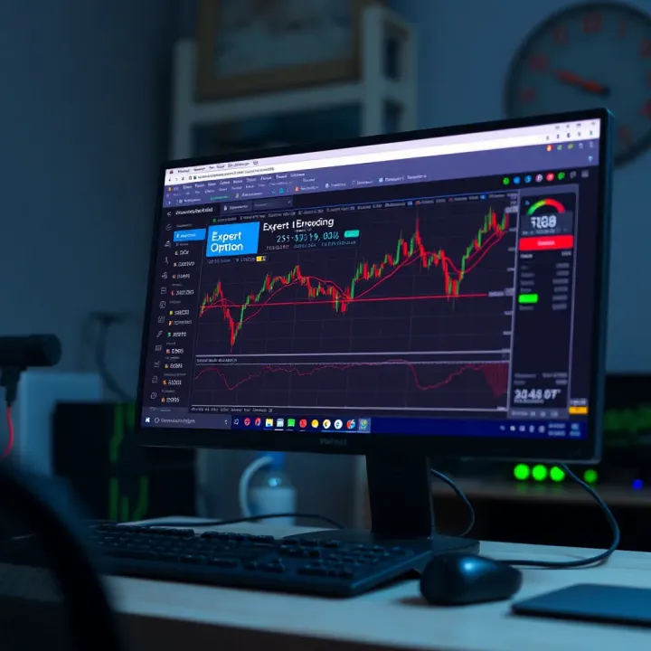 Desktop setup showing installation progress of trading software