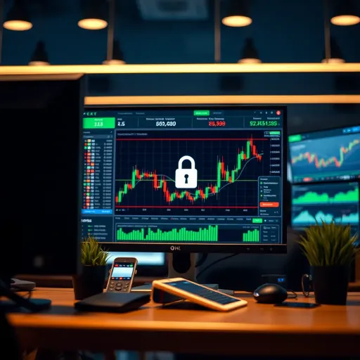 Customer Support and Security Features in Trading Platform Secure online platform highlighting client support and security features for traders