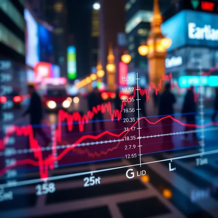Graph illustrating market volatility and overlap of New York and London forex sessions