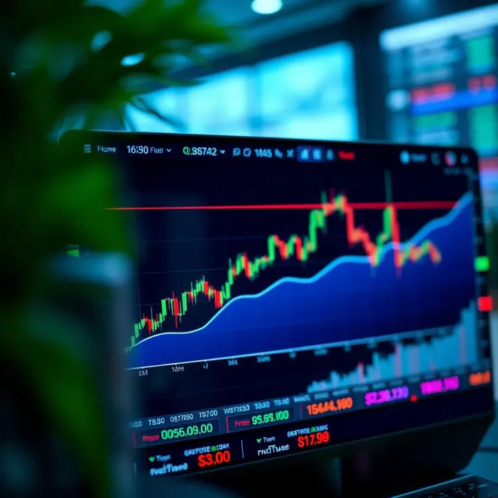 Graph illustrating trading strategy development using the Quotex demo account tools