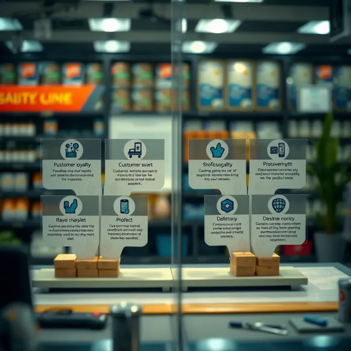 Business strategy model highlighting customer loyalty and profit growth through complementary product offerings in razor markets