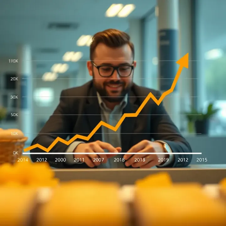 Graph showing Scrub Daddy's business growth and market expansion over time