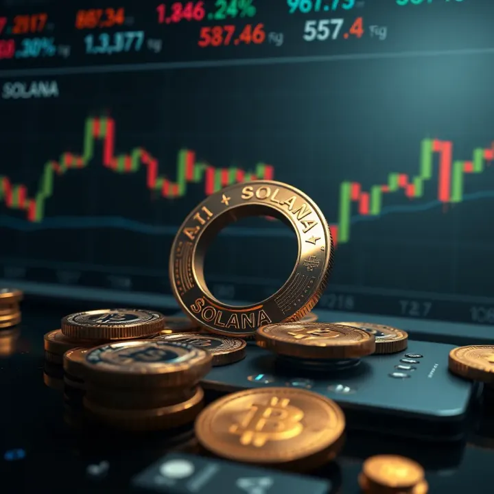 Crypto market overview highlighting Solana among leading cryptocurrencies