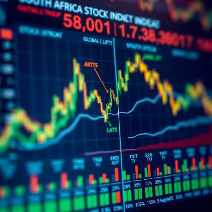 Comparison chart of global and South African stock indices highlighting market differences