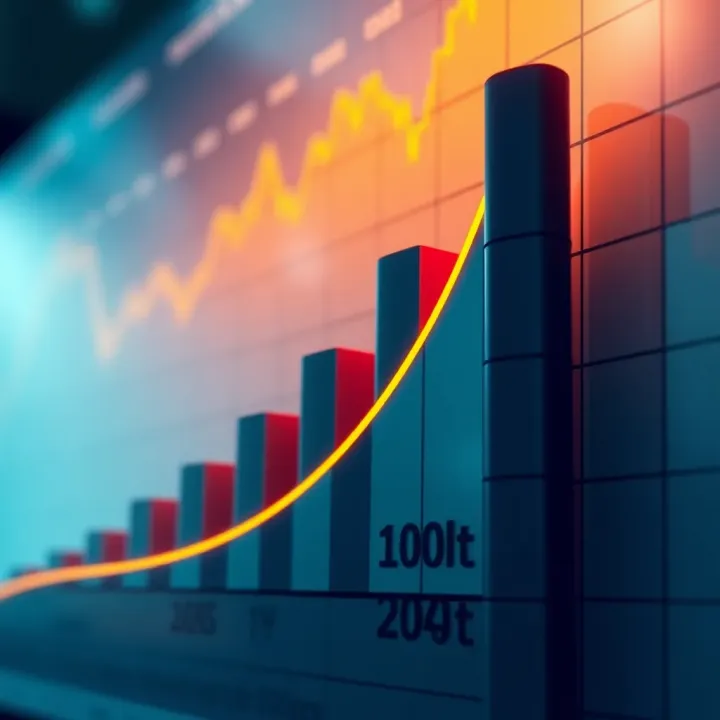 Visual Representation of Index Strategy Growth Graph illustrating an index strategy with ascending blocks representing growth phases