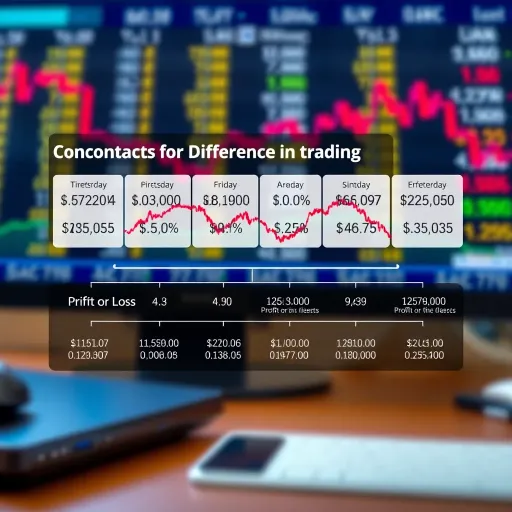 How Contracts for Difference Function in Trading Diagram showing how Contracts for Difference operate with price fluctuations and profit or loss calculations