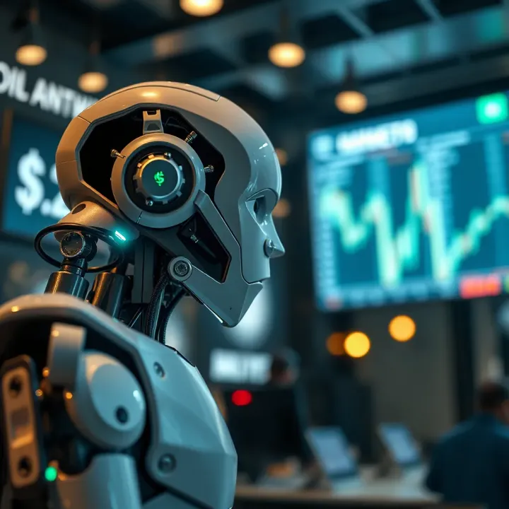 Visualization of the Dollar Bot's impact on market automation and regulatory considerations