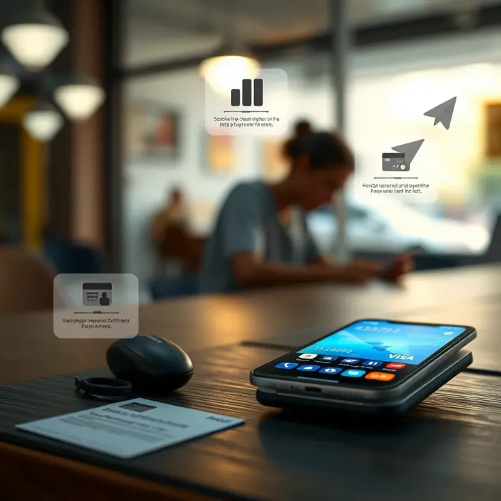 Illustration depicting various factors influencing electronic payment speeds including network connectivity and provider differences