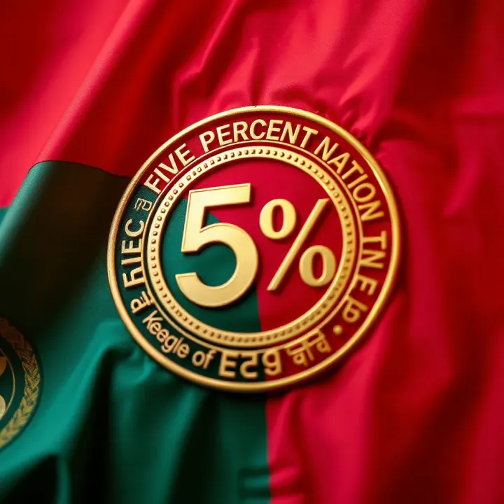 Symbolic emblem representing the Five Percent Nation with vibrant colors and intricate design