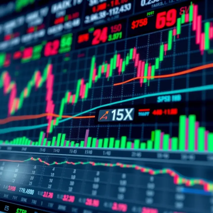 Chart depicting common forex patterns used in currency market analysis