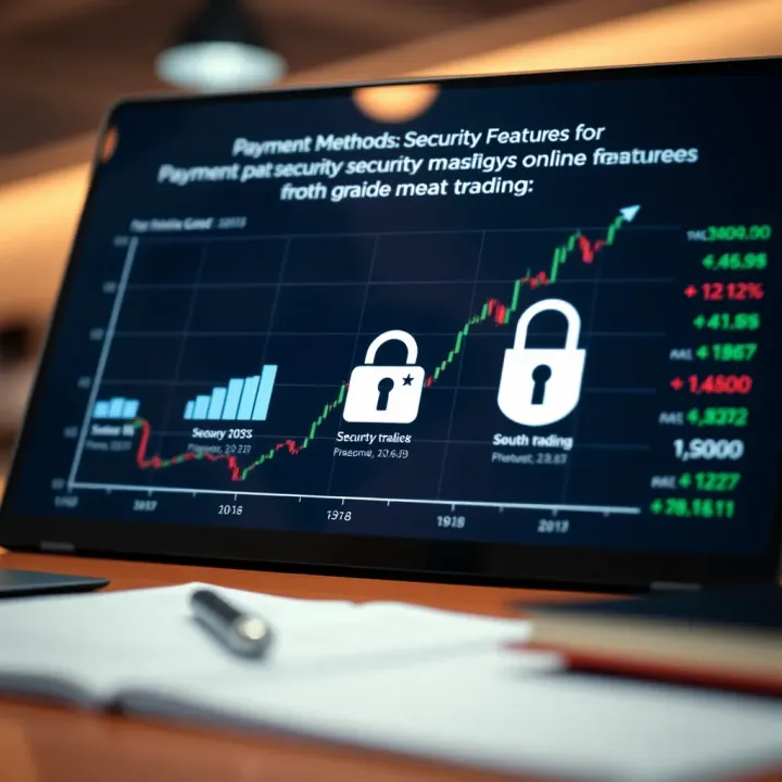 Graph illustrating payment methods and security features for online trading in South Africa