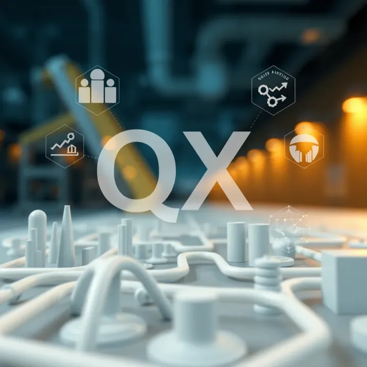 Graphical representation of QX applications impacting multiple industries in the South African economy