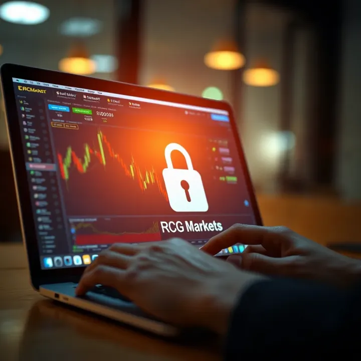 Illustration showing a secure online transaction representing withdrawal from RCG Markets