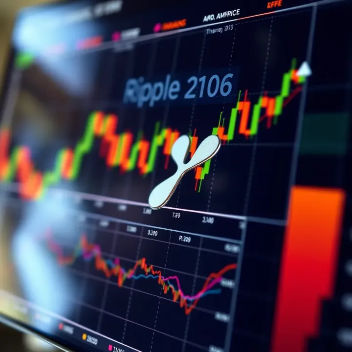Graph illustrating Ripple price fluctuations and market trends