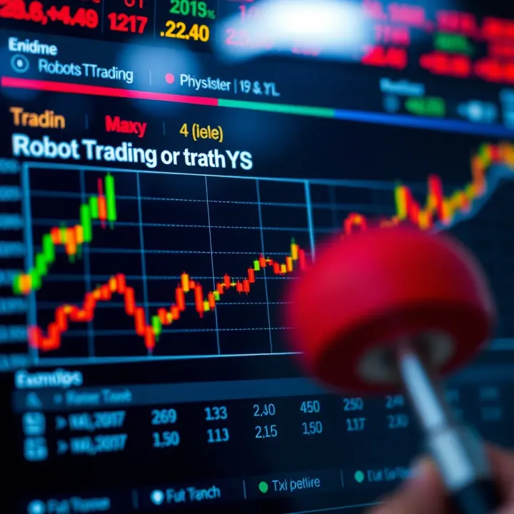 Graph showing risks and benefits associated with using robot trading systems in forex markets