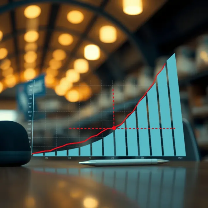Graph illustrating the dynamics of scope markets in diverse industries